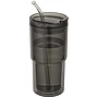 Gobelet | Plastique Tritan | 480 ml | Double paroi | Couvercle pivotant | Paille
