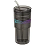 Gobelet | Plastique Tritan | 480 ml | Double paroi | Couvercle pivotant | Paille