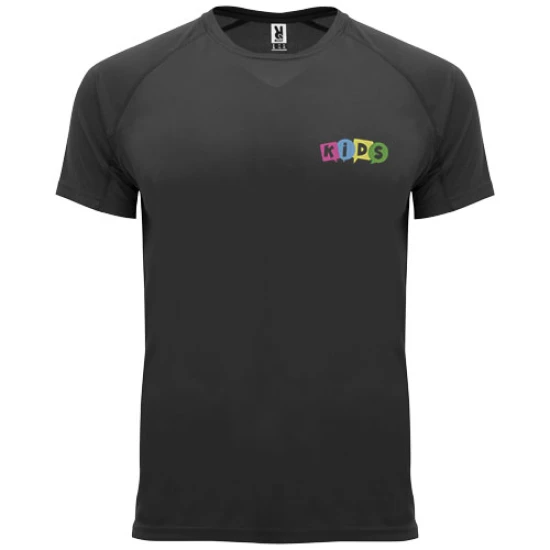 Roly sports T-shirt | Polyester | Short sleeves | For kids | solid black