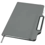 A5 notebook with pen and pencil set | Paper 70g/m² | 80 lined sheets | Elastic closure | Full-colour print