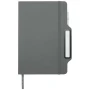 A5 notebook with pen and pencil set | Paper 70g/m² | 80 lined sheets | Elastic closure | Full-colour print