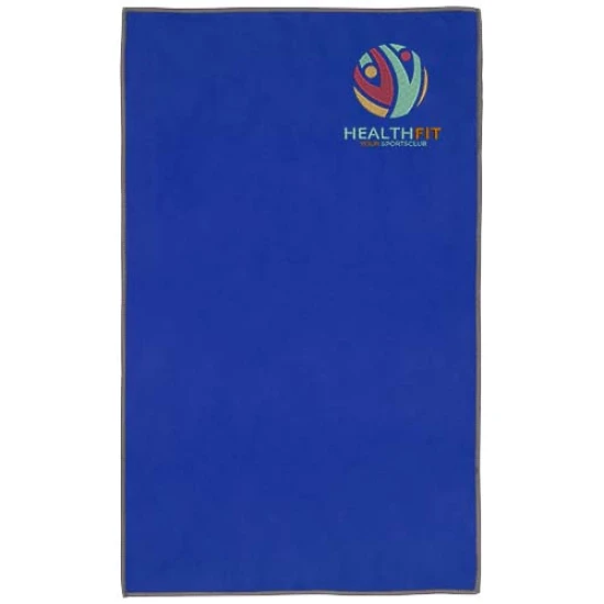 Sports towel | Nylon & recycled polyester | 30x50cm | Suitable for washing machine | royal blue