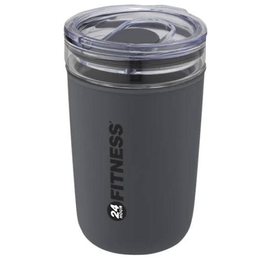 Tumbler | Glass & recycled plastic | 450ml | grey