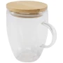 Tazza termica | Vetro | 350 ml | Coperchio in bambù
