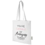 Tote bag | Recycled cotton 140 g/m² | 7L | 30-cm long shoulder handles