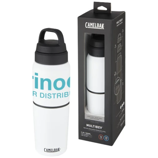 Camelbak water bottle | Stainless steel | 500 ml | Cup included | white