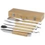 5-piece BBQ set | Polyester & Stainless steel | Sustainable bamboo