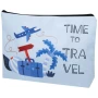 Borsa da viaggio | rPET | 30x20 cm | Con zip | Sublimazione | Prodotto in Europa