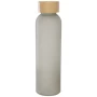 Wasserflasche | Borosilikatglas und Bambus | 500 ml | Mattes Finish