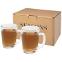 Set van 2 theeglazen | Glas | 310ml | Elegant