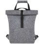 Rugzak met roltop | Gerecycled vilt | 13L | Voorvak | Duurzaam
