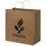 Paper bag | Recycled kraft | 34x35cm | Twisted handles | Made in EU