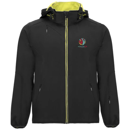 Roly softshell jas | Polyester & elastaan | 2 Zijzakken | Unisex | zwart