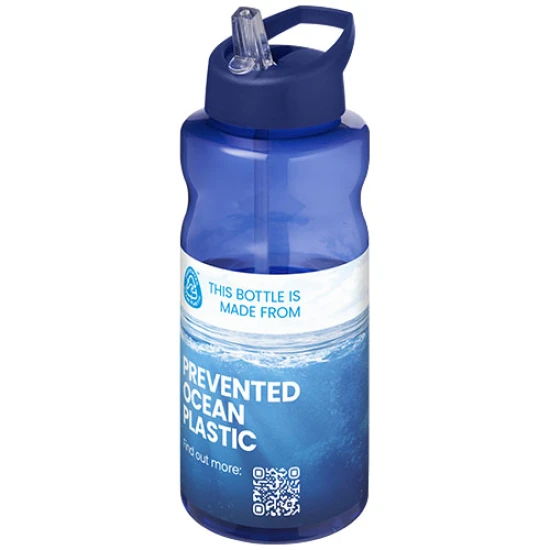 Sportfles | Gerecycled oceaanplastic | 1L | Met tuitdeksel | blauw;blauw