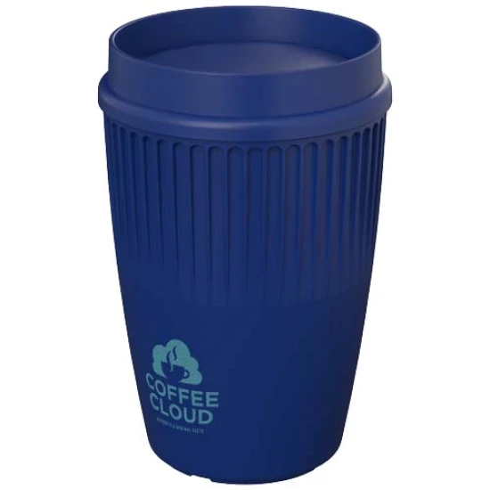 Tumbler | Plastic | 350ml | 360° clip-on lid | Made in the UK | blue