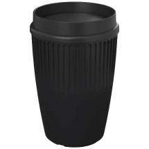 Vaso | Plástico reciclado | 350 ml | Tapa encajable 360° | Fabricado en Europa