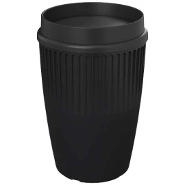 Vaso | Plástico reciclado | 350 ml | Tapa encajable 360° | Fabricado en Europa