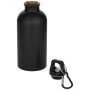 Water bottle | Recycled stainless steel & PP | 400ml | With carabiner | Matte finish
