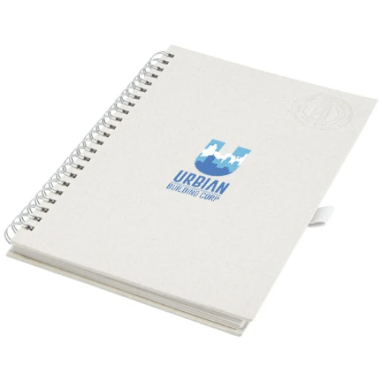 A5 Spiral notebook | Recycled milk carton | 70 lined sheets | off white