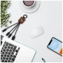 3-in-1 oplaadkabel | rPET & hout | Oplichtend logo