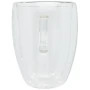 2 dubbelwandige mokken | Glas | 350ml | Incl. bamboe onderzetters