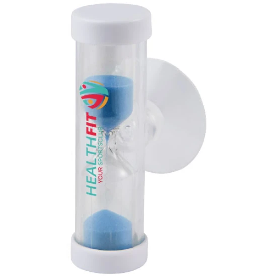 Shower timer | ABS & glass | 3,5-4 minute timer | Reduce water usage | royal blue