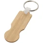 Keychain | Bamboo | 6,50 x 2,30 x 2,23 cm | Fit most supermarket trolleys
