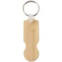 Keychain | Bamboo | 6,50 x 2,30 x 2,23 cm | Fit most supermarket trolleys