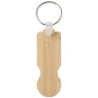Keychain | Bamboo | 6,50 x 2,30 x 2,23 cm | Fit most supermarket trolleys