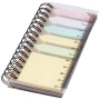 Cuaderno espiral | PP | 40 páginas rayadas | Con 25 notas adhesivas de colores