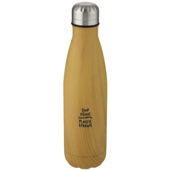 Thermo bottle | Stainless steel | 500 ml | Wood effect finishing | heather natural