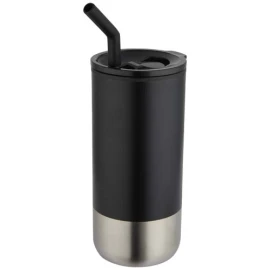 Tumbler | RCS recycled stainless steel | 480 ml | Straw