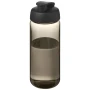 Sportflasche | Tritan | 600 ml | Auslaufsicherer Deckel mit Klappverschluss | Transparent | Hergestellt in Europa