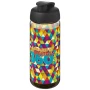 Sportflasche | Tritan | 600 ml | Auslaufsicherer Deckel mit Klappverschluss | Transparent | Hergestellt in Europa