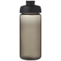Sportflasche | Tritan | 600 ml | Auslaufsicherer Deckel mit Klappverschluss | Transparent | Hergestellt in Europa