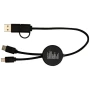 5-in-1 charging cable | Recycled ABS & Bamboo | 30 cm | 27W | Fast charging