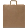 Paper bag | Recycled kraft | 34x35cm | Flat handles | Made in EU