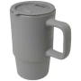 Ceramic mug | 450 ml | With plastic lid and large handle | Matt finish