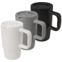 Ceramic mug | 450 ml | With plastic lid and large handle | Matt finish