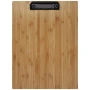 Klemmbrett | Bambus, Eisen & PP | 31,2x22,4x0,4 cm | Zertifizierter Bambus