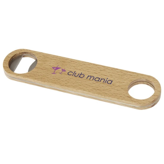 Houten flesopener | Hout en roestvrijstaal | Hanger aan het handvat | naturel