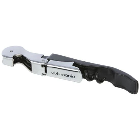 Sommeliermes | Kurkentrekker, foliesnijder en flesopener | Roestvrijstaal | Meerdere kleuren | zwart