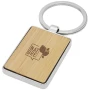 Rechteckiger Schlüsselanhänger | Bambus | Lasergravur