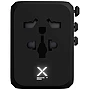 Universele reisadapter | PET kunststof | 33W snelladen | Dubbele USB & Type-C | Geschikt voor 150 landen | Reisdoos