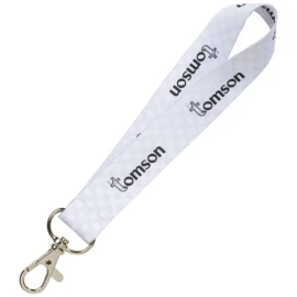 Mini sublimation lanyard | 20mm | Both sides | White