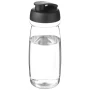 Flip lid sport bottle | PET Plastic | 600ml | Transparent