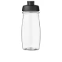 Flip lid sport bottle | PET Plastic | 600ml | Transparent