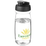 Flip lid sport bottle | PET Plastic | 600ml | Transparent