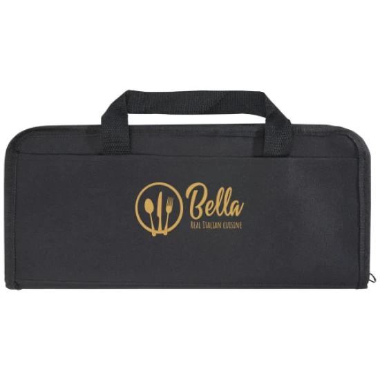 5-piece BBQ set | Stainless steel & Wood | Incl. glove | natural