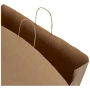 Bolsa de papel | Kraft reciclado | 49,50x44cm | Asas retorcidas | Hecha en EU